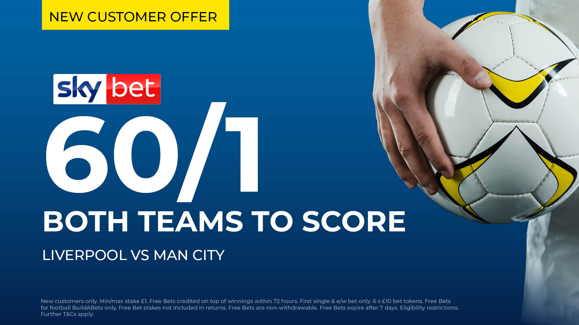 Liverpool host Man City at Anfield on Sunday. We break down why both teams are likely to score at 60/1 with Sky Bet's new customer offer. Defensive vulnerabilities meet attacking quality.